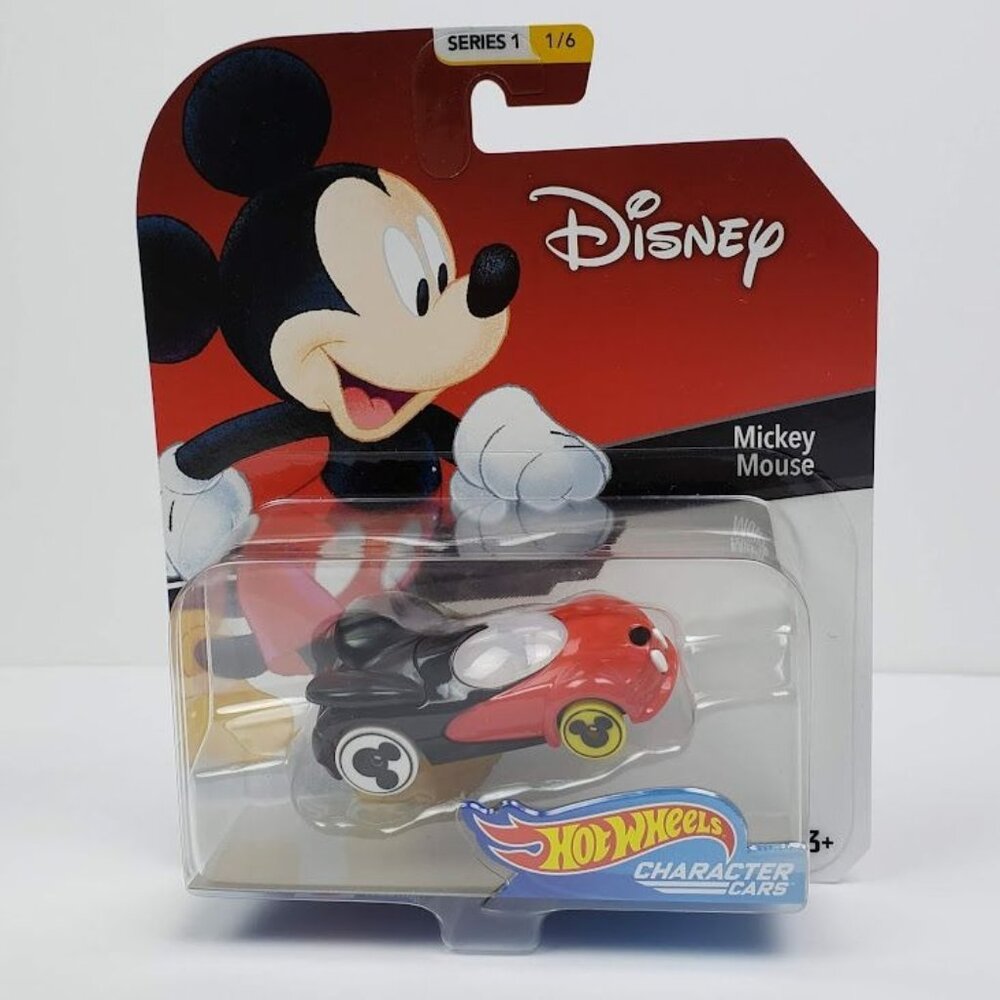 Hot Wheels Disney Mickey Mouse Car Red Black White Series 1 1 of 6